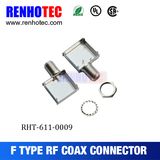RF Coaxial F Female Connector with Shielding