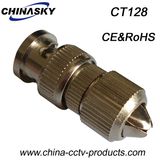 CCTV Male Quick Use BNC Connector for Coaxial Cable (CT128)