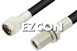 N Male to N Female Bulkhead Cable