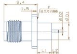 SMA-Kfd 4 Hole Flange Female Connector