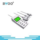 Factory Wholesales 8 USB Ports Multi Charger with LED Display