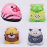 Mini Cute Cartoon Shaped Mini Corner Desk Vacuum Cleaner Desk Dust Cleaner Mini Table Vacuum Cleaner