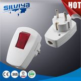 High Quality New Design Germany Plug with Red Switch