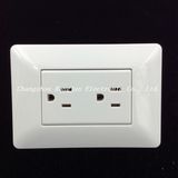 High Quality Us Style ABS Copper Material Wall Sockets (MA-06)
