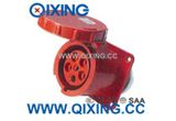 Commando IP67 5p 32A Red Panel Mounted Socket