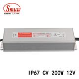 Smun Smv-200-12 200W 12VDC 16.7A Constant Voltage LED Power Supply