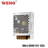 Ms-60-5 Power Supply Mini-Size with Ce RoHS Approved AC to DC 60W 5V PSU