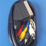 21 Pins Scart to PVC Injection 4 RCA Cable (ca-015)