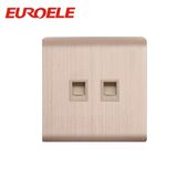 Beautiful Gold Color Aluminum Tel Socket and Data Socket