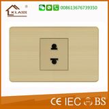 Metal Classic Design 1 Gang 2pin Universal Socket