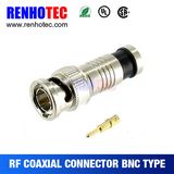 BNC Male Plug Compression Connector for RG6 Cable