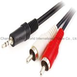 3.5mm Stereo Plug to 2 RCA Plugs Cable