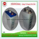 1.2V Industrial UPS Ni CD Storage Battery 125ah