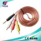 3.5mm 4c Stereo to 3RCA Audio Video Cable
