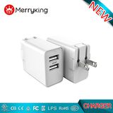 UL Ce FCC cUL Approvals 5V 4.2A 2 Smart USB Type C Multi Port USB Charger