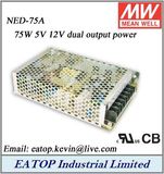 Mean Well 75W 12V 5V Dual Output Power Supply Meanwell Ned-75A