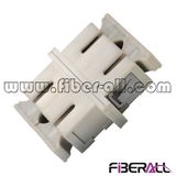Sc Multimode Duplex Fiber Optic Adapter Plastic Beige Color