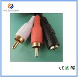 3.5mm 1.5m 3RCA Male Video Audio AV Cable for TV