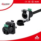Waterproof RJ45 Connector with 90 Degree