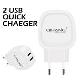 2.4A Double USB Quick Mobile Phone USB Charger (E. U.)