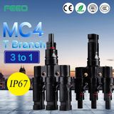 Manufacturer Solar Power Mc4 T-Type Brand T-Branch Solar Panel Mc4 T Branch Connector with Cable