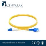 3 Meter Simple-Mode Duplex Fiber Optic Cable (9/125) LC to Sc