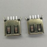 USB 2.0 a/F 180 Degree DIP Black Connector
