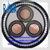 8.7KV 15KV Underground Steel Wire Armored Electrical Wire Cable