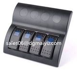 with Blue Light Car Marine Waterproof Rocker Switch Panel