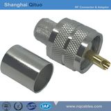 RF Connector UHF (SL16) Straight Male Plug Crimp for Syv-50-7u (UHF(SL16)-J-C-7 gold-plated)