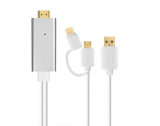 2 in 1 Type-C and Micro USB to HDMI Cable