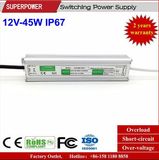LED Driver Constant Voltage 12V 45W LED Waterproof Switching Power Supply IP67