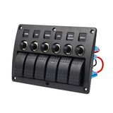 12V 24V Car Truck Marine Boat Rocker Switch Panel