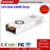12V 20A 250W Strip Power Supply for LED Light Box