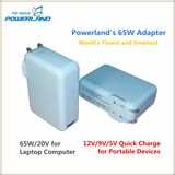 65W Laptop Smart Universal Adapter Wall Charger with Quick Charging