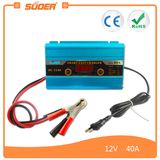 Suoer Intelligent Digital Dispay 12V 40A Car Engine Start Battery Charger (DC-1240)