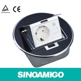 Black Resin Quality Power Outlet Floor Boxes