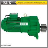 2.2kw Crane Geared Motor with Buffer for End Carriage-6poles