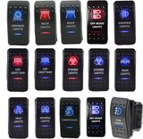 12V-24V LED Lighted Bar Arb Carling Rocker Switch Waterproof Boat Switch