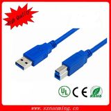 High Speed USB Cable, Am to Bm USB 3.0 Cable Blue USB Printer Cable