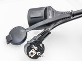 Rubber Cable Extension Cord VDE Cable H07rn-F 3G1.5 Rubber Power Cord Black