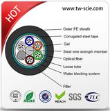 Steel Tape Layer Loose Tube Outdoor Optical Fiber Cable GYTS