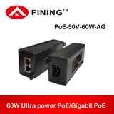 50V1.2A IEEE 802.3af/at Poe/Poe+ Injector Adapter for WLAN Device