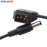 Eonvic D-Tap Male to DC 5.5X2.5mm Coiled Cable for DSLR Rig Power V-Mount Anton