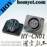 DIP Right Angle Three Pin XLR Socket XLR Connector with Screw Hole