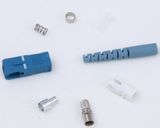 Sc Simplex 3.0mm Fiber Optic Connector with Blue Slotted Boot