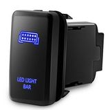 LED Push Button Switch with Connector Wire Kit for Toyota - Laser Etched Bumper Light Bar Symbol
