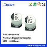 25V 330UF 105º C 5000hours Long Life SMD Capacitor