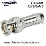 BNC Plug Male Connector for 4mm Coaxial Cable (CT5058)