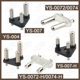 India Is Plug Insert 2.5A 5/6A 10A 15/16A Crimping Soldering Crew Brass Pin